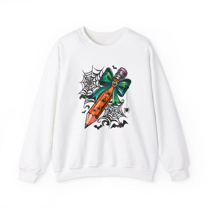 Halloween Pencil and Bow Sweatshirt