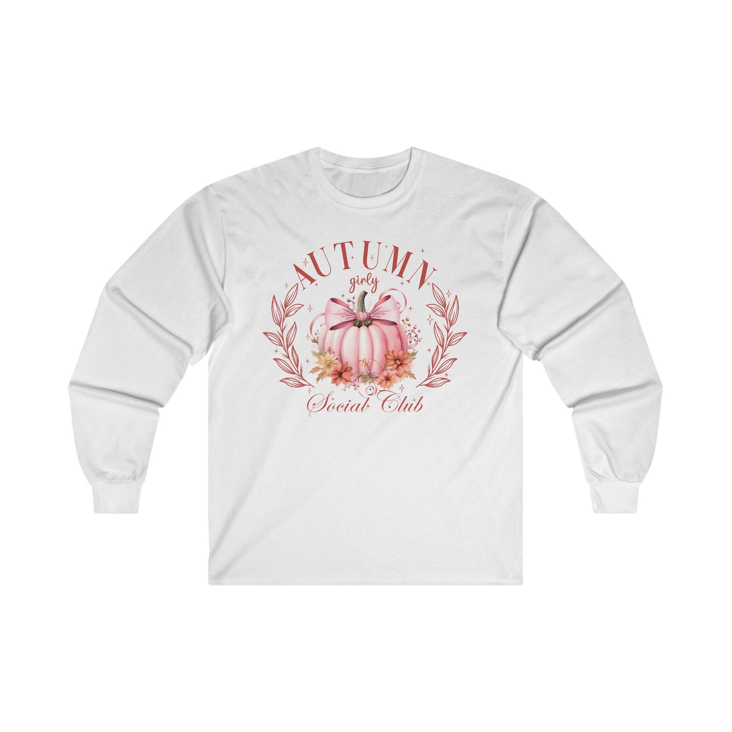 Autumn Girly Social Club Cotton Long Sleeve Tee