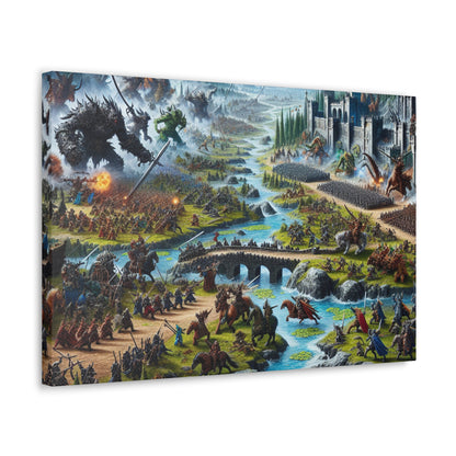 Fantasy Gaming Epic Battle Canvas Wall Art