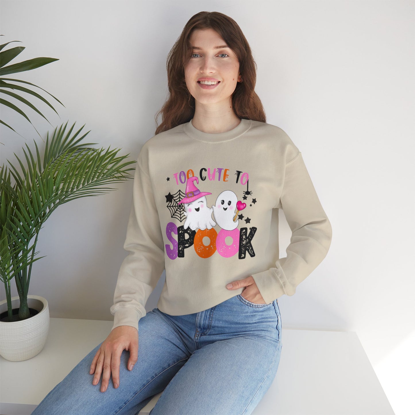 Too Cute to Spook Halloween Sweatshirt