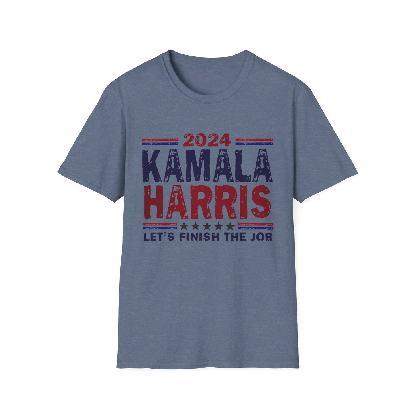 Kamala Harris Let's Finish the Job Softstyle T-Shirt