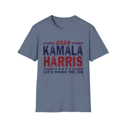 Kamala Harris Let's Finish the Job Softstyle T-Shirt