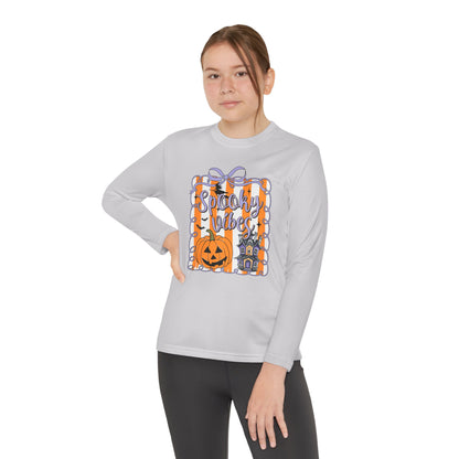 Halloween Spooky Vibes Youth Long Sleeve Tee