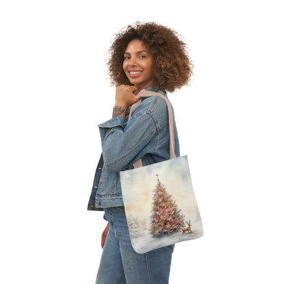 Christmas Tree Canvas Tote