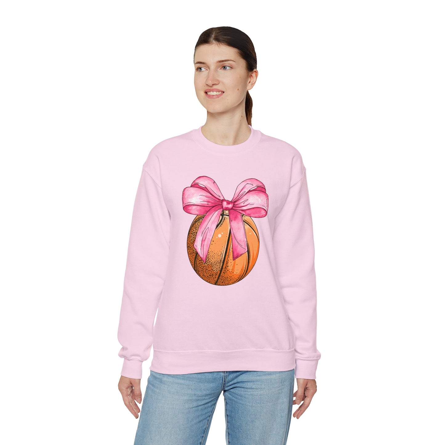 Basketball Coquette Crewneck Sweatshirt