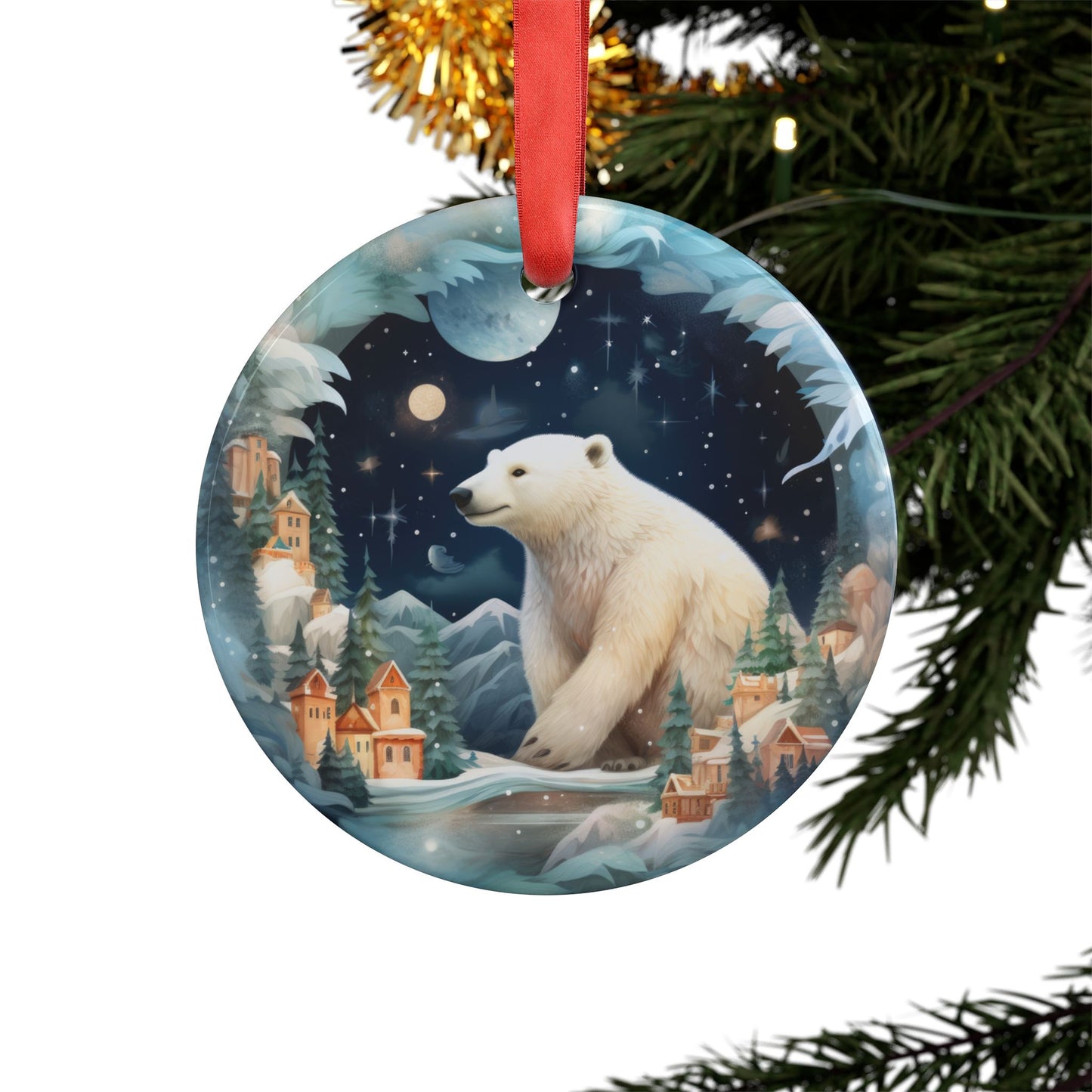 Polar Bear Acrylic Ornament