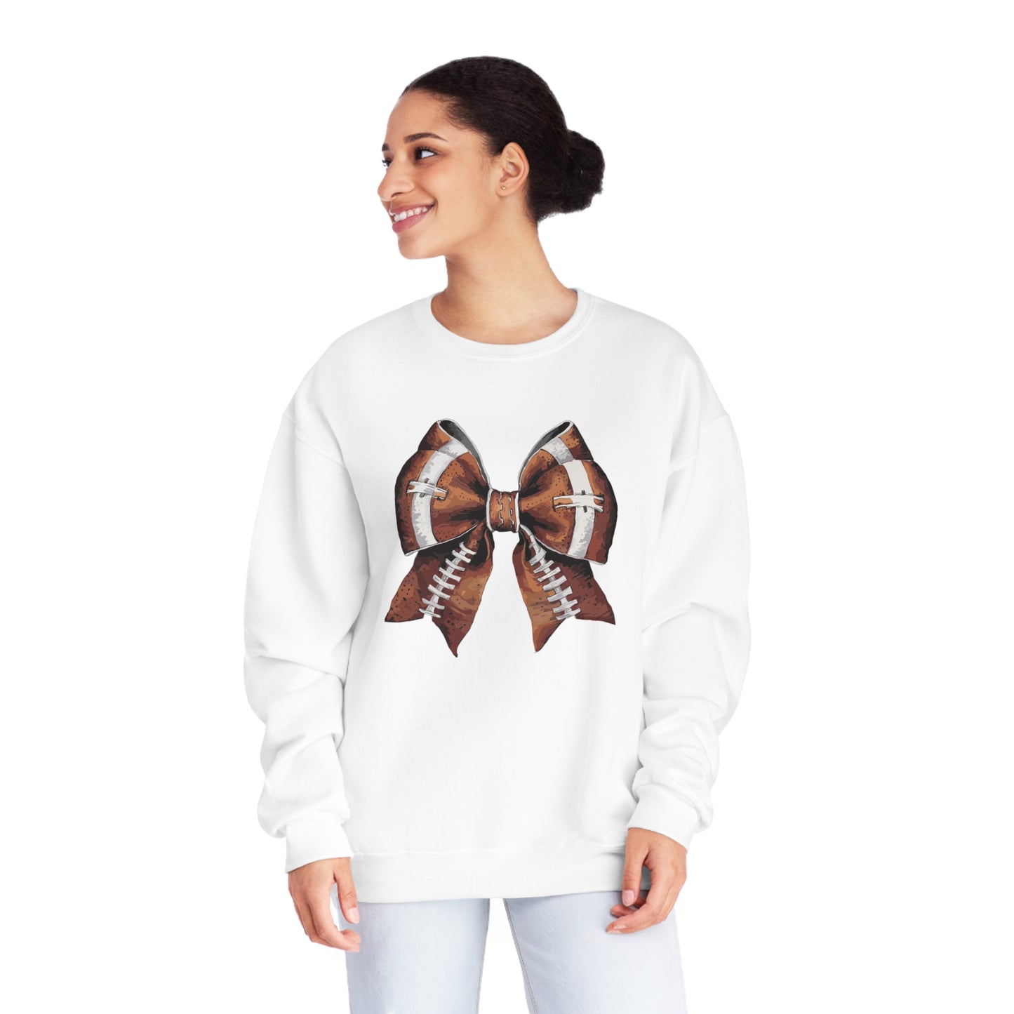 Coquette Football Bow Sweatshirt