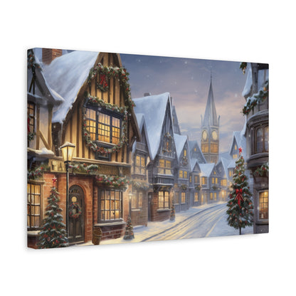 Christmas Village Canvas Art