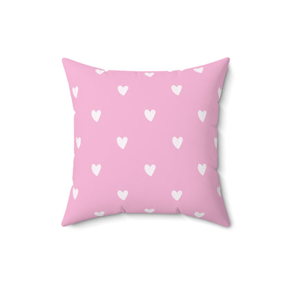 Girl's Pink Heart Pillow