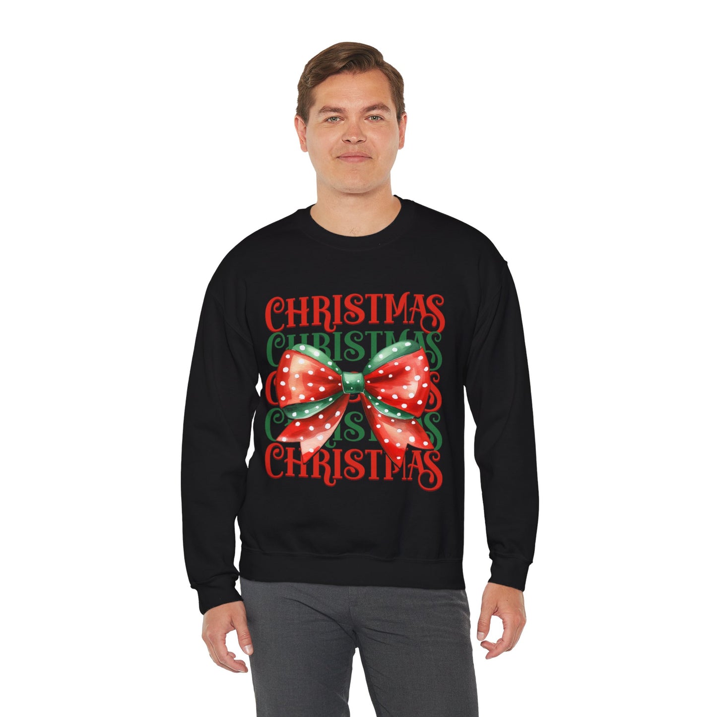 Christmas Coquette Bow Sweatshirt