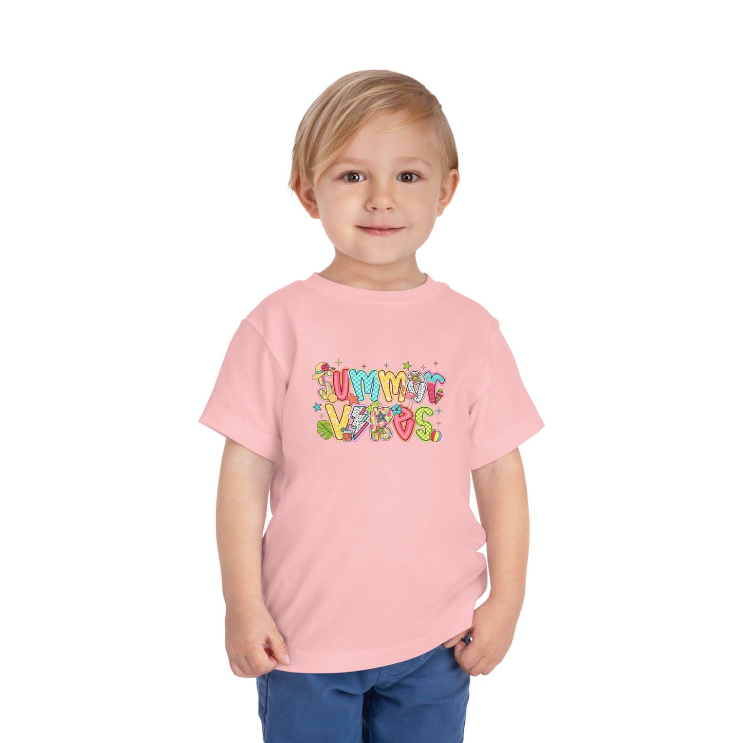 Summer Vibes Colorful Toddler Tee
