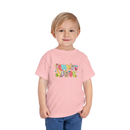 Summer Vibes Colorful Toddler Tee