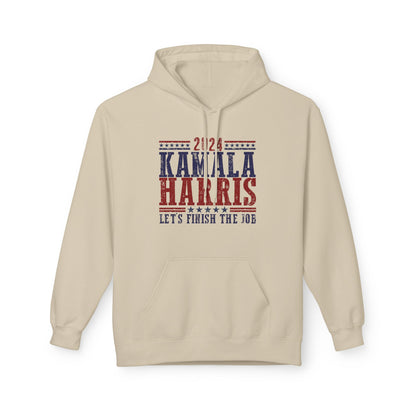 Kamala Harris Let's Finish the Job Unisex Midweight Softstyle  Hoodie