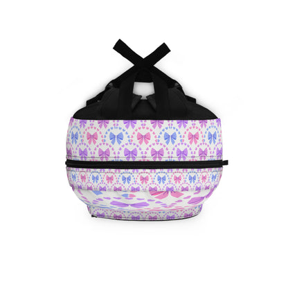 Pastel Bow Hearts Backpack