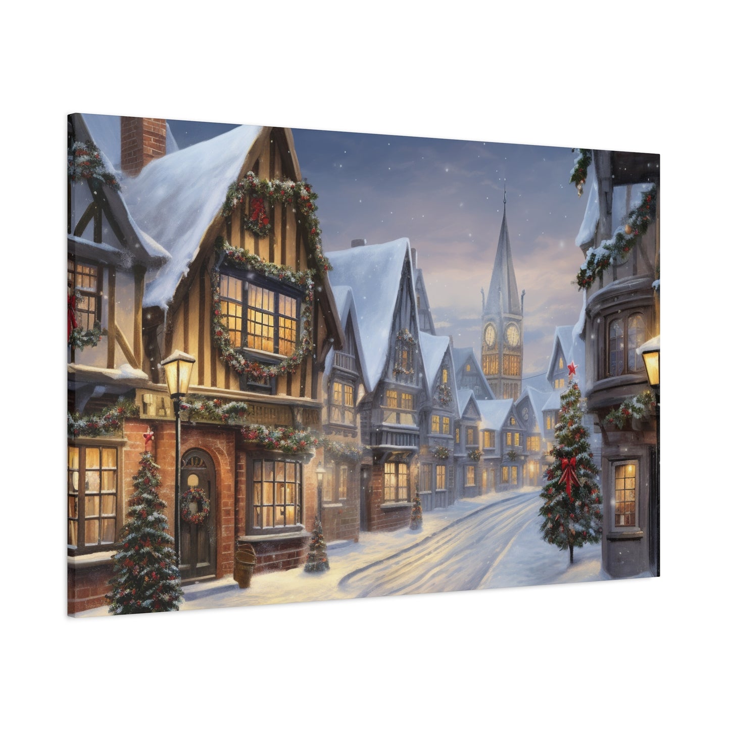 Christmas Village Canvas Art