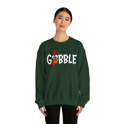 Gobble Thanksgiving Turkey Unisex Heavy Blend™ Crewneck Sweatshirt