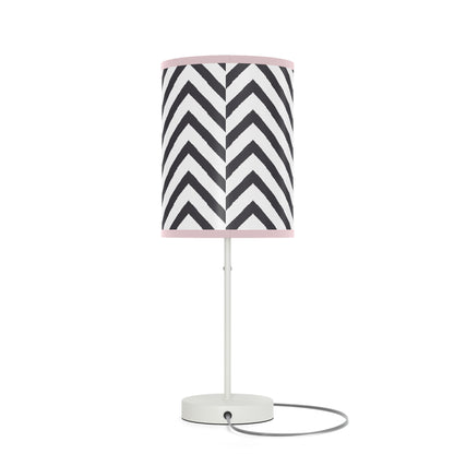 Black and White Striped Lamp