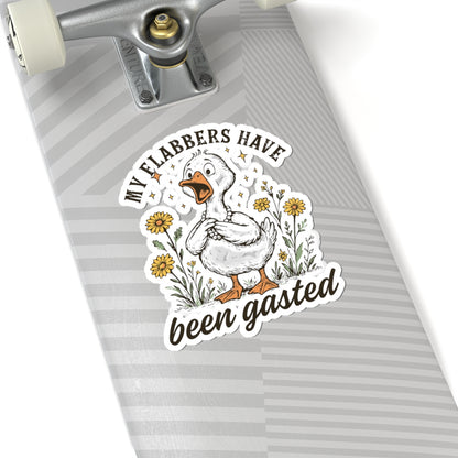My Flabbers Have Been Gasted Kiss-Cut Stickers