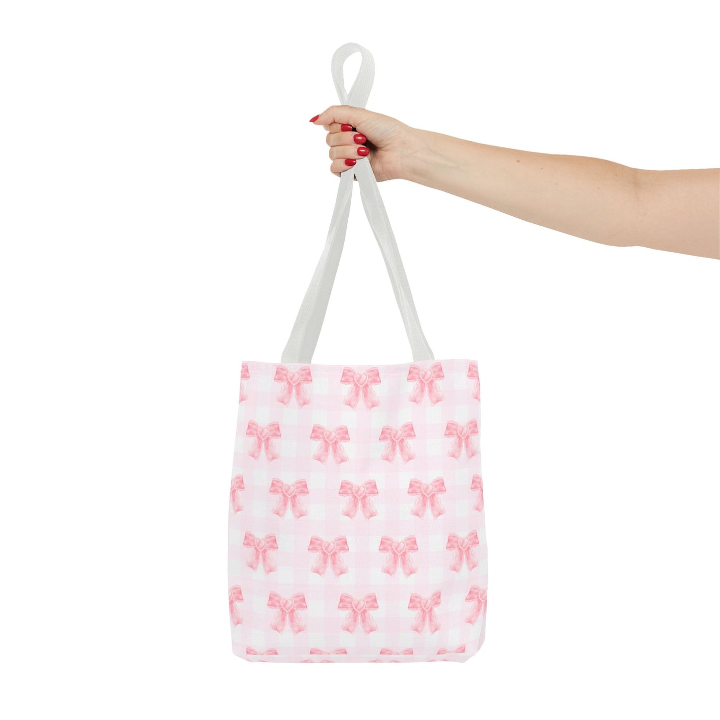 Girlie Pink Coquette Bow Tote Bag