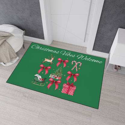 Christmas Vibes Welcome Heavy Duty Floor Mat