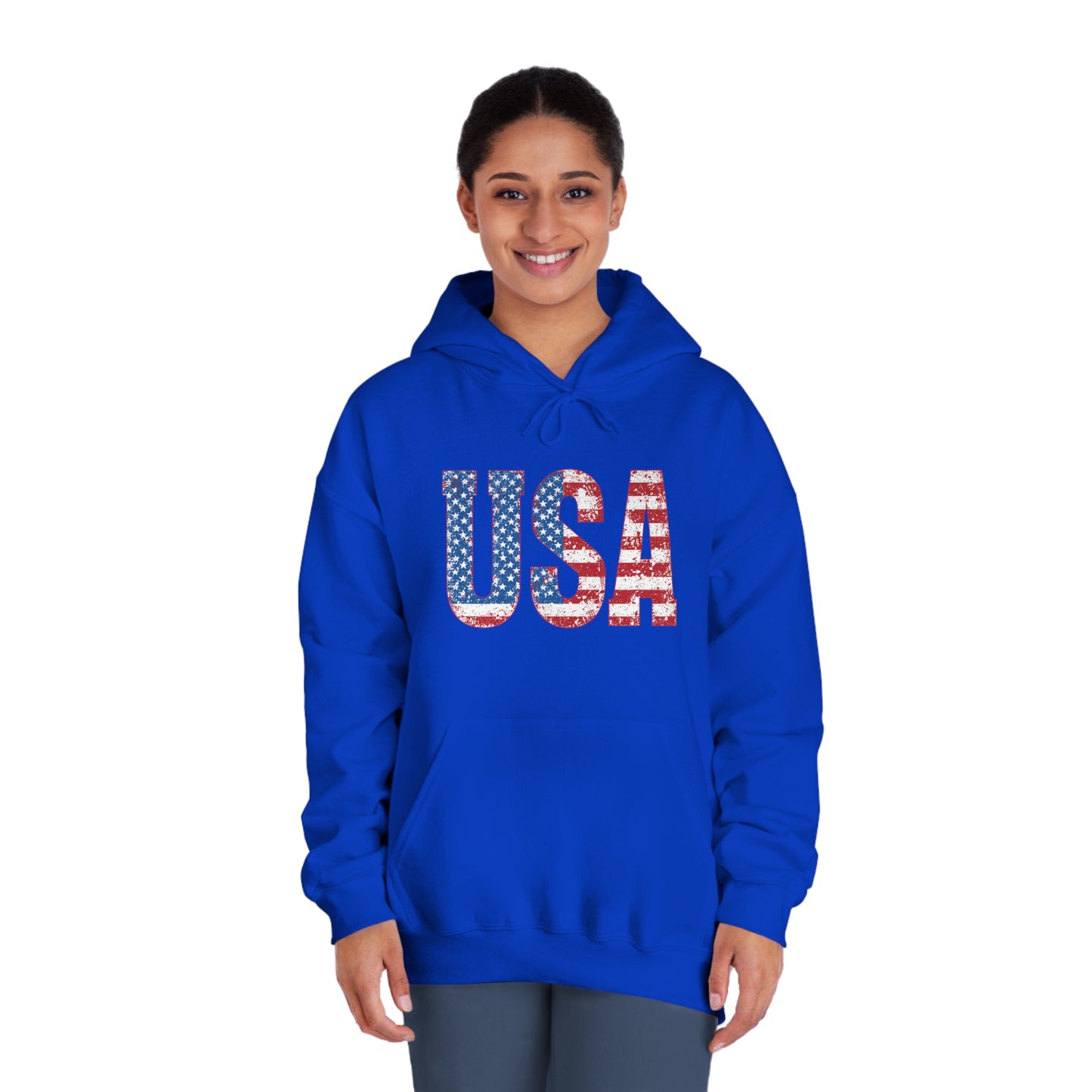 USA Unisex DryBlend® Hooded Sweatshirt