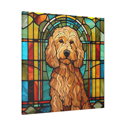 Goldendoodle Wall Art Matte Canvas