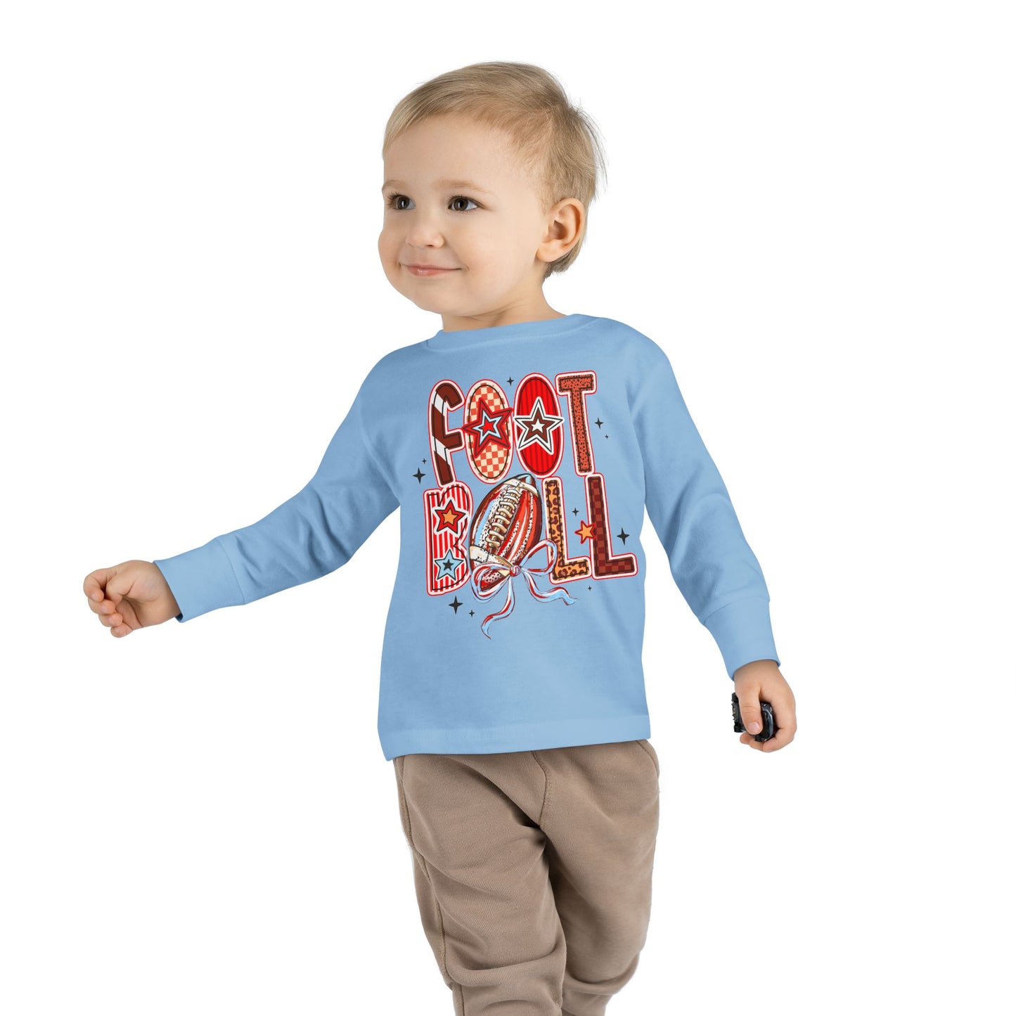 Toddler Football Long Sleeve Tee