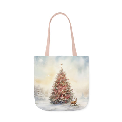 Christmas Tree Canvas Tote