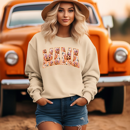 MAMA Halloween Pumpkin Sweatshirt