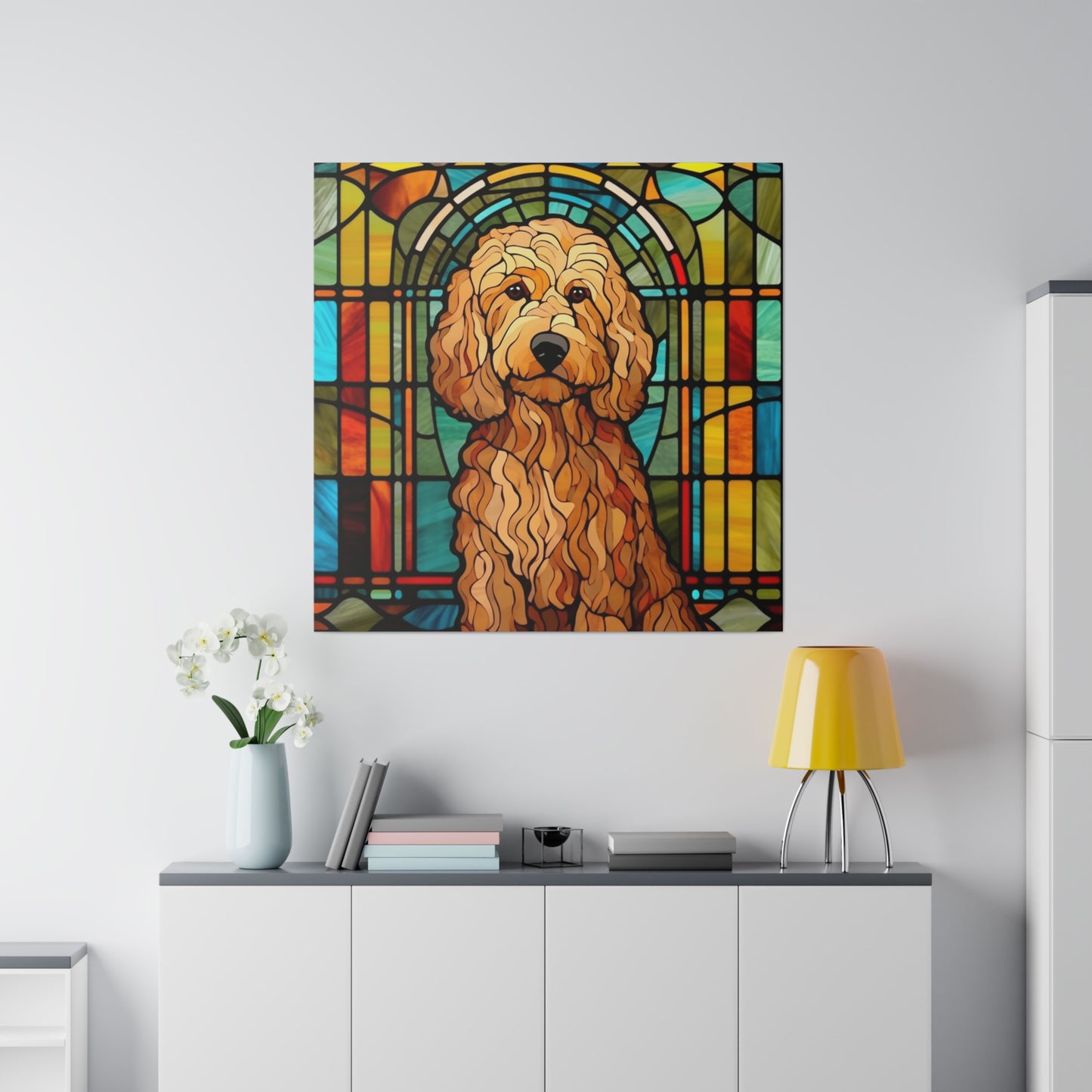 Goldendoodle Wall Art Matte Canvas