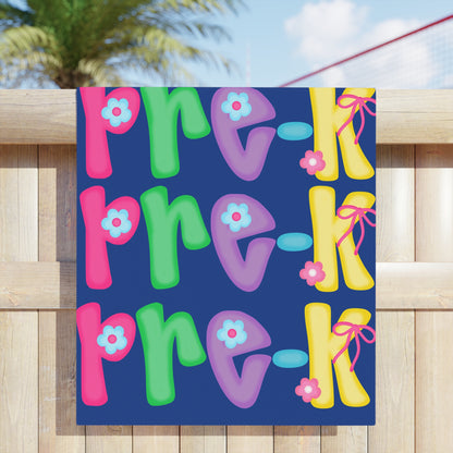 Vibrant Pre-K Swim Team Beach Towels