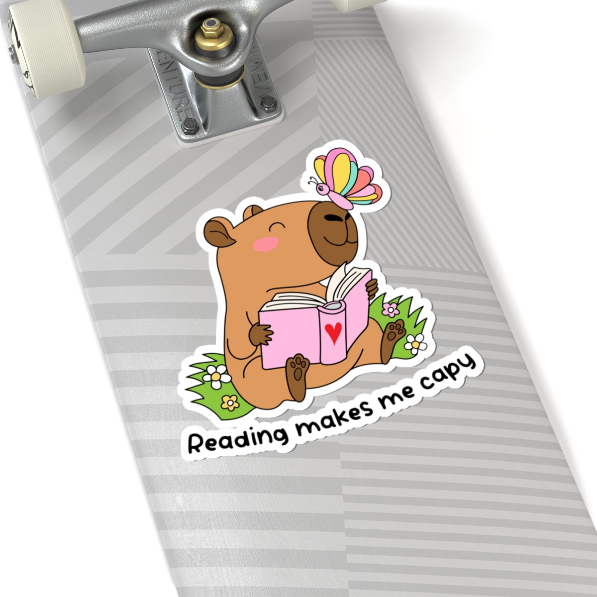 Reading Makes Me Capy Kiss-Cut Stickers