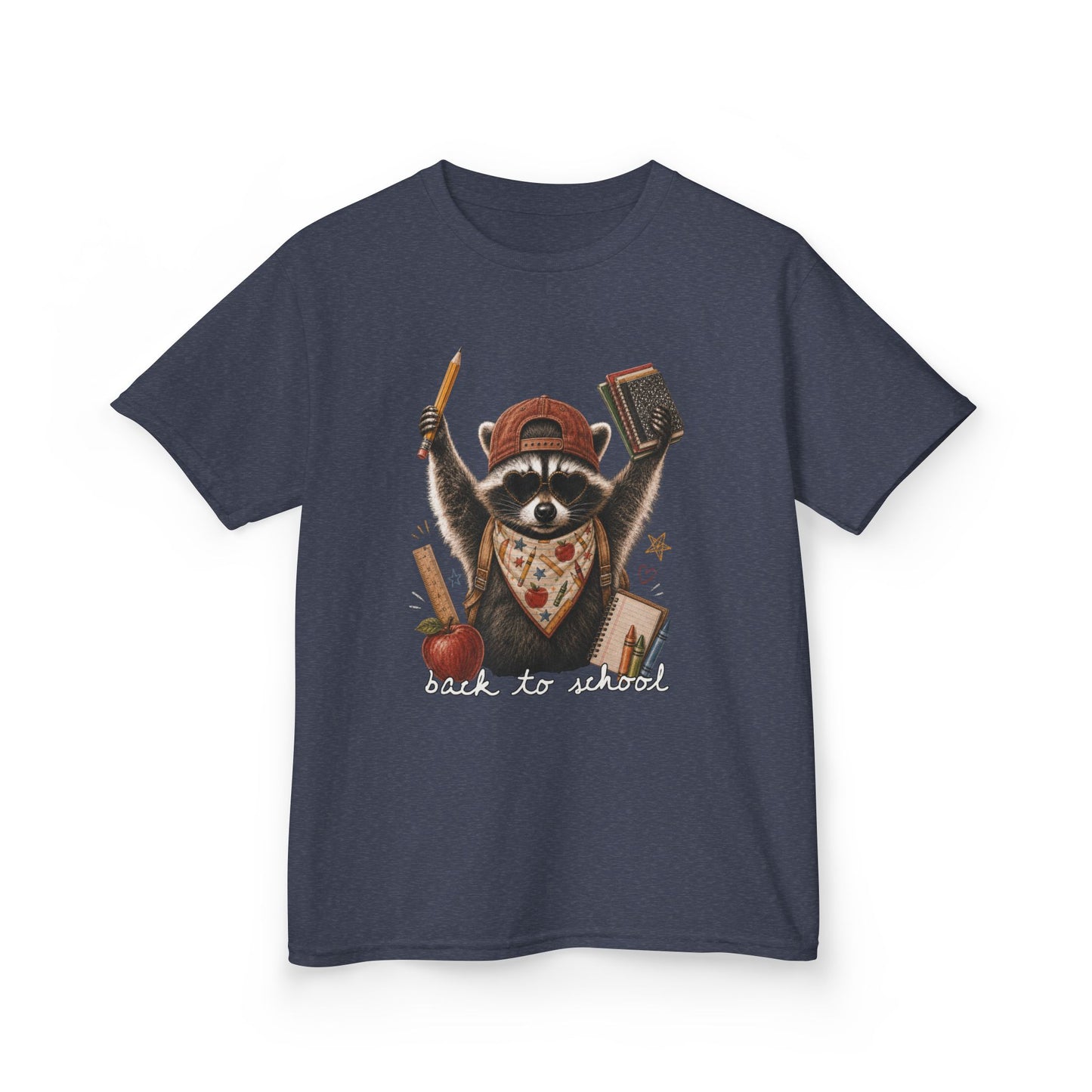 Kids Back to School Raccoon Classroom Tee