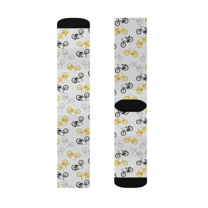 Trendy Bicycle Lover Pattern Socks
