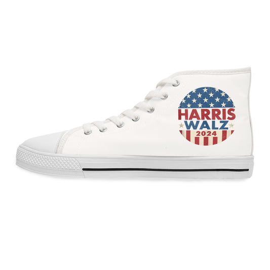 Harris Walz for President Chuck Women's High Top Sneakers