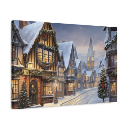 Christmas Village Canvas Art