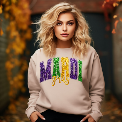 Mardi Gras Long Sleeve Tee