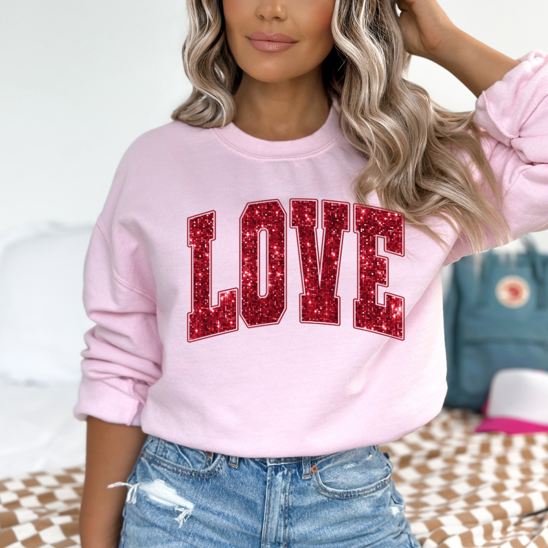 Varsity LOVE Valentine's Sweatshirt