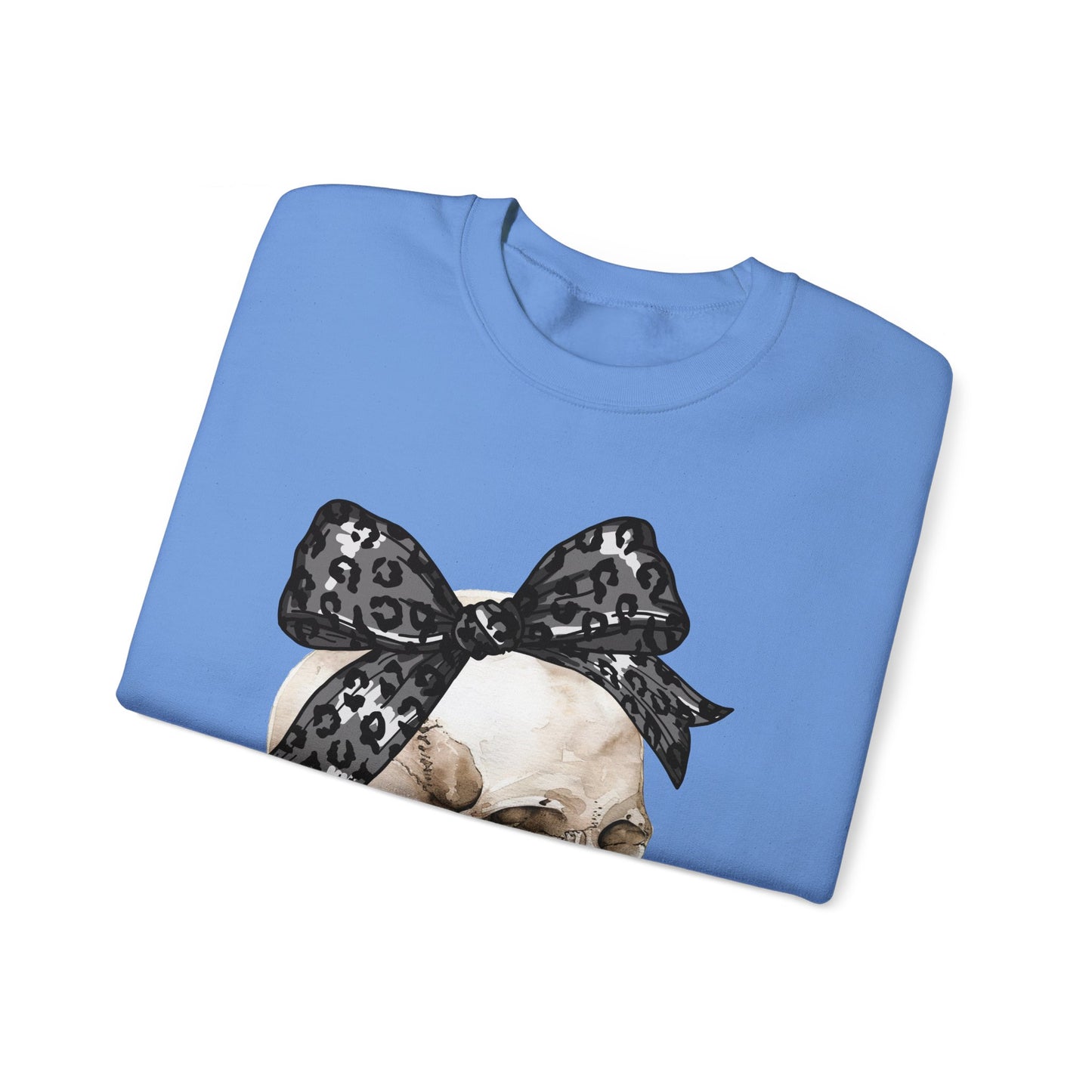 Halloween Skull with Bow Sweatshirt