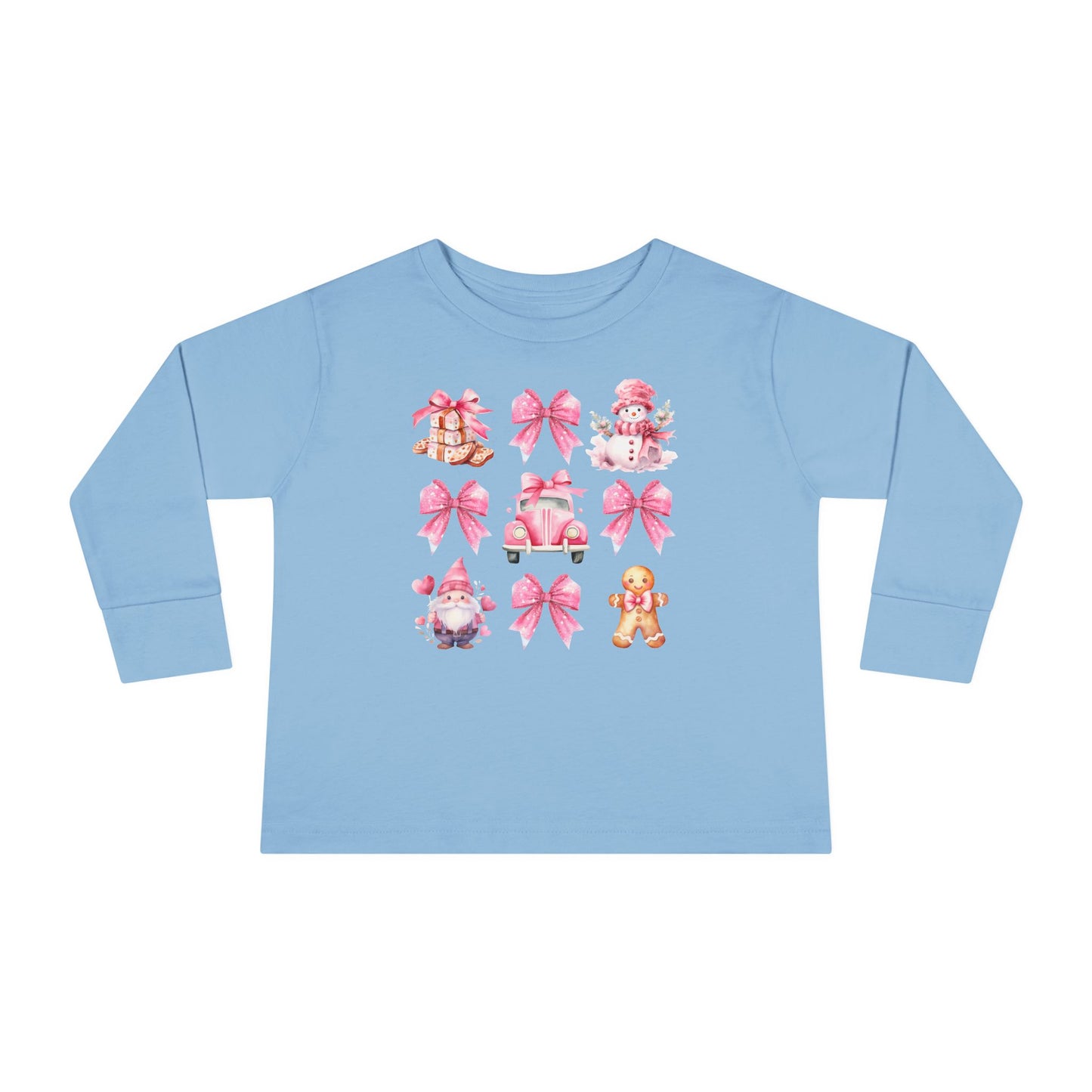 Holiday Coquette Toddler Long Sleeve Tee