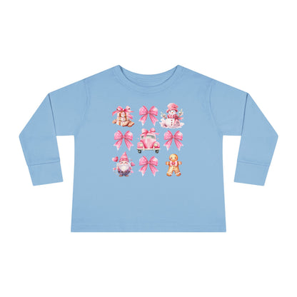 Holiday Coquette Toddler Long Sleeve Tee