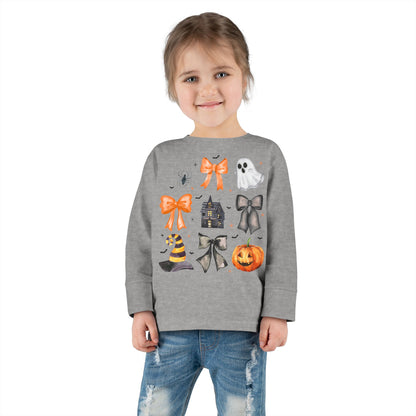 Halloween Coquette Toddler Long Sleeve Tee