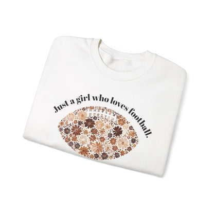 Just a Girl Who Loves Football Sweatshirt