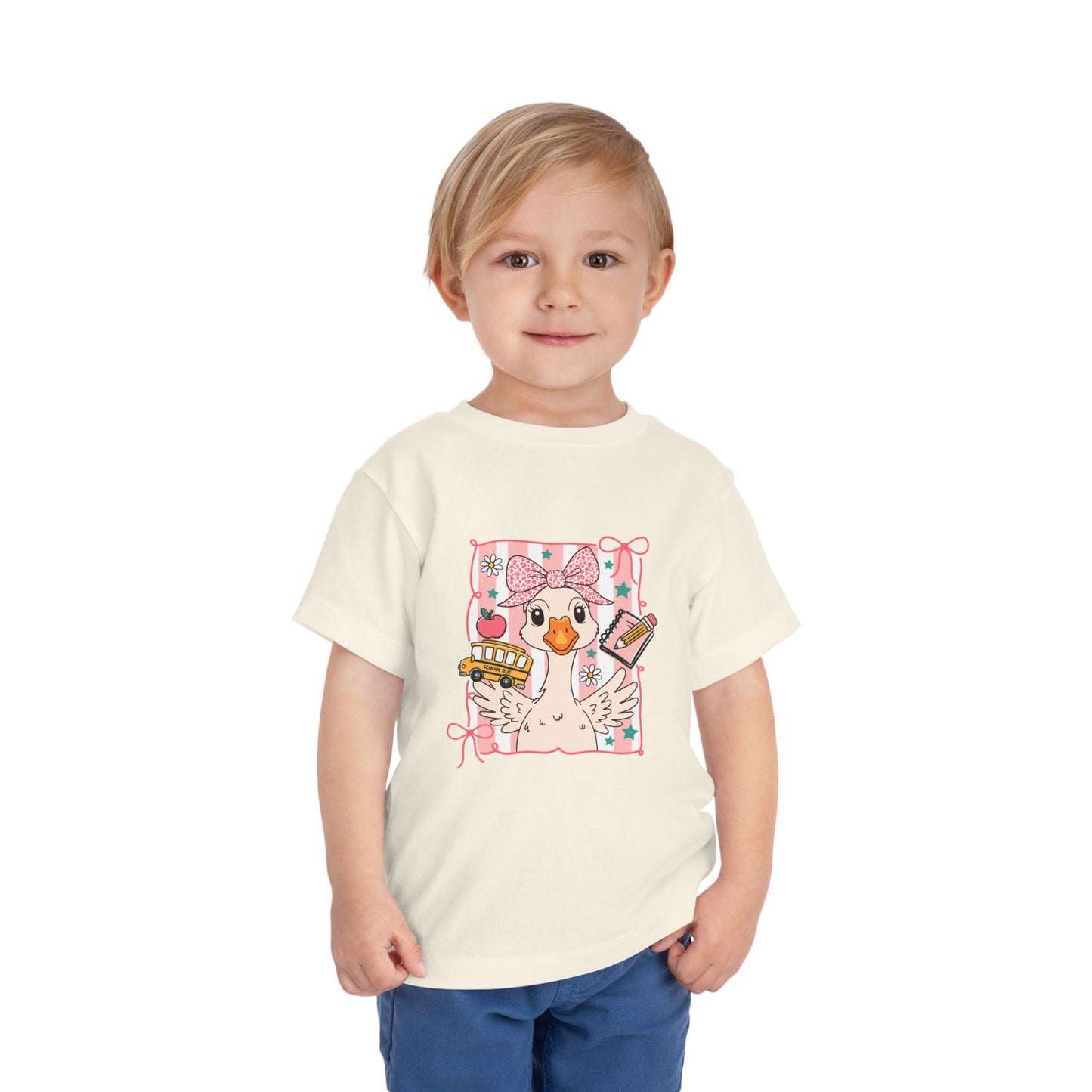 Cute Goose Toddler Back to School Tee