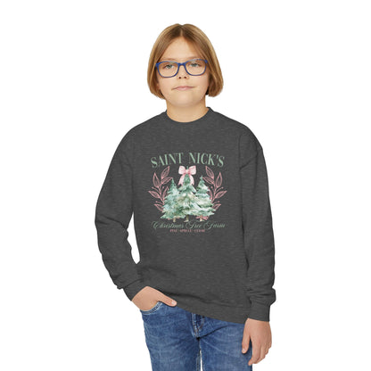 St. Nick's Christmas Tree Farm Youth Crewneck Sweatshirt