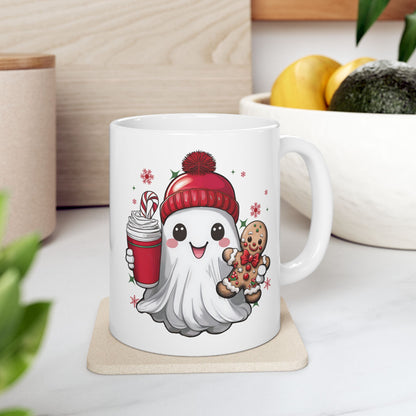 Christmas Ghost Ceramic Mug