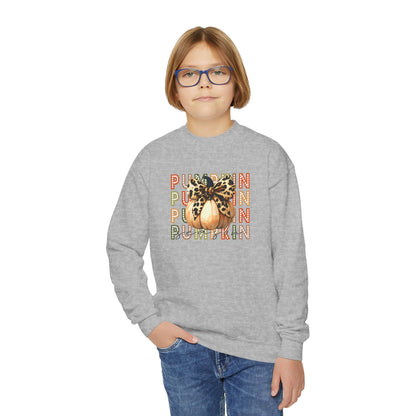 Pumpkin Season Youth Crewneck Sweatshirt