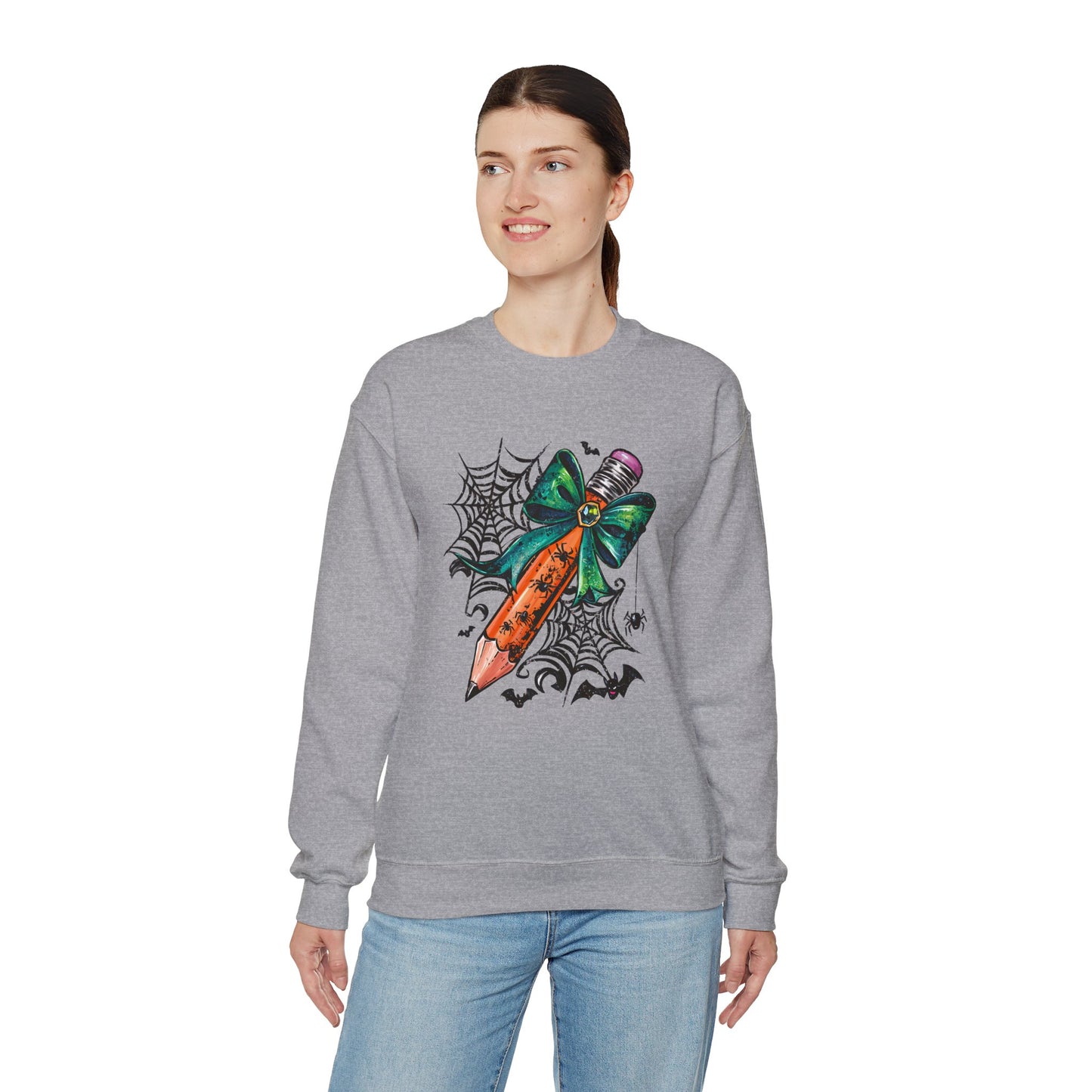 Halloween Pencil and Bow Sweatshirt