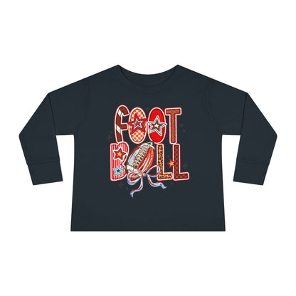 Toddler Football Long Sleeve Tee