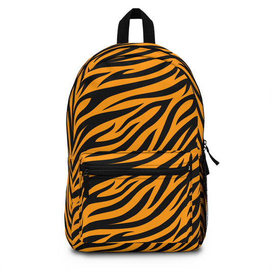 Trendy Wild Tiger Stripes Backpack